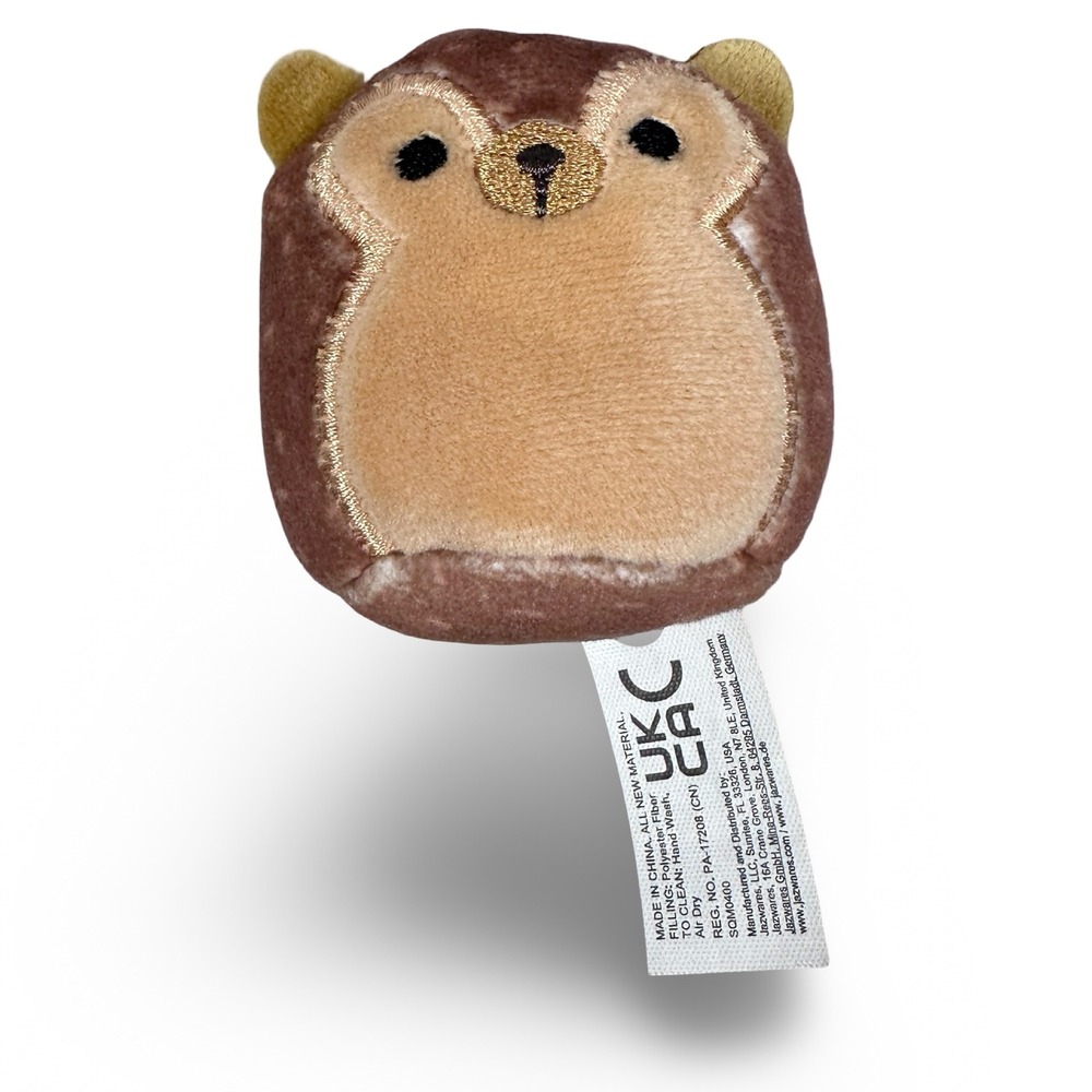 Squishville by Original Squishmallows Hans the Hedgehog 2" Mini Plush Brown